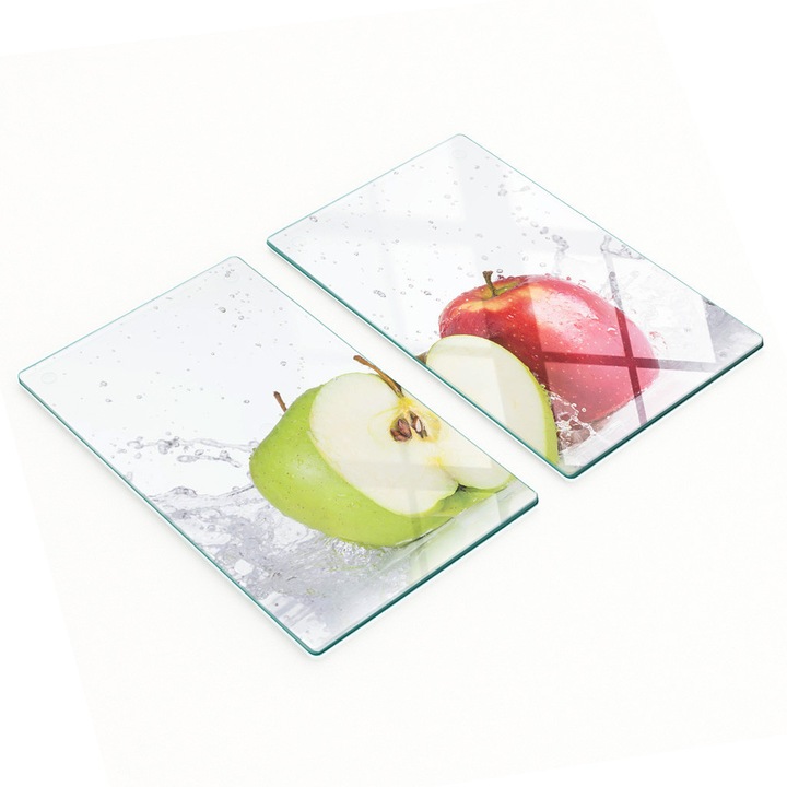 Tocatoare de bucatarie Tulup, set 2 bucati, sticla, 30x52cm, antiderapante, rezistente la temperaturi ridicate