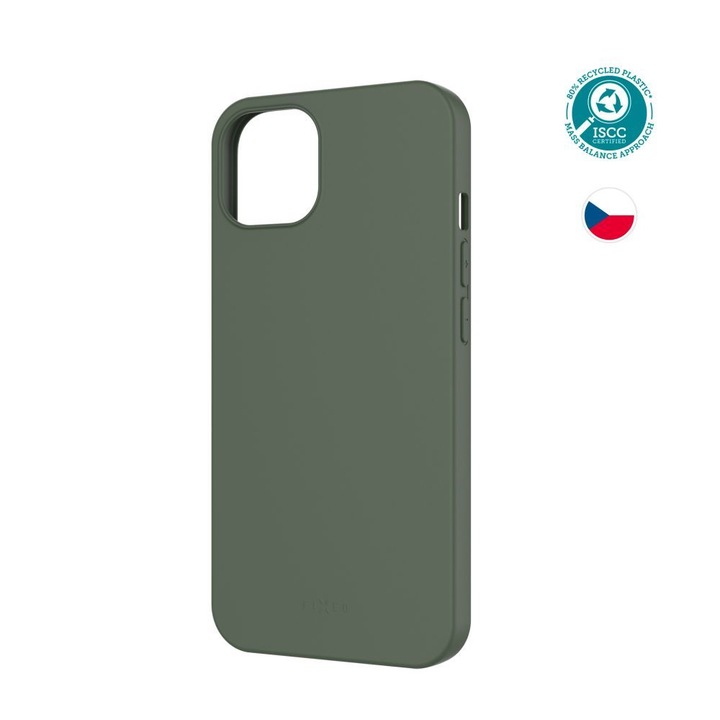 Husa telefon Apple iPhone 13, FIXED, TPU, verde