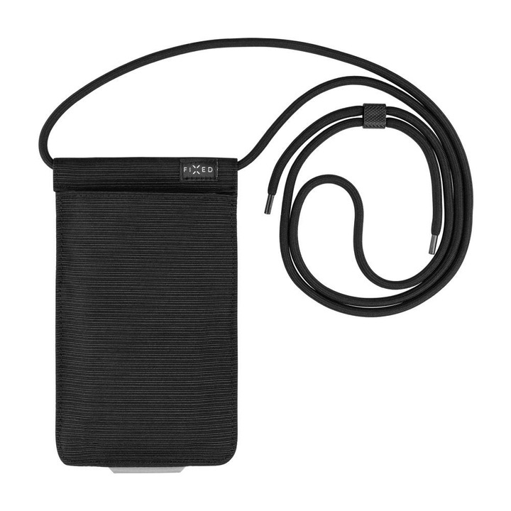 Husa telefon, FIXED, universala, neagra