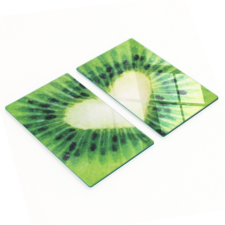 Tocatoare de bucatarie Tulup, set 2 bucati, sticla securizata, 30x52cm, antiderapante, rezistente la temperaturi ridicate