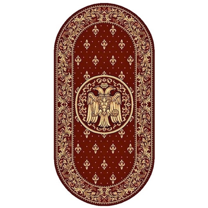 Covor Lotos, 15032, Rosu, Oval, Diverse Dimensiuni, 1800 gr/mp - 250x350 cm