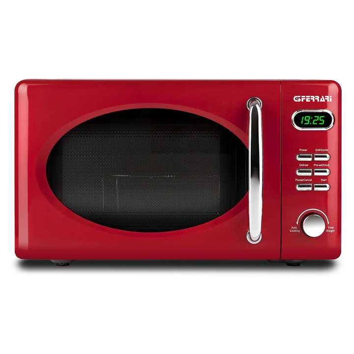 Cuptor cu microunde G3 Ferrari G10155 Sapormio Retro 1150W 20L rosu