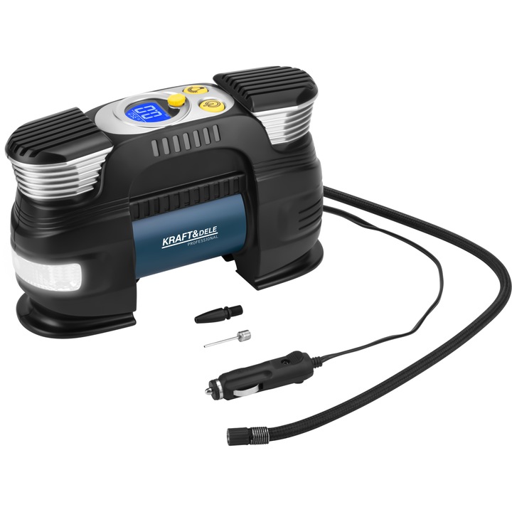 Compresor auto metalic 7 bar 250W cu accesorii si geanta (KD3443)