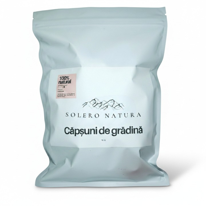 Capsuni liofilizate, BIO SOLERO NATURA, 70g, natural 100%
