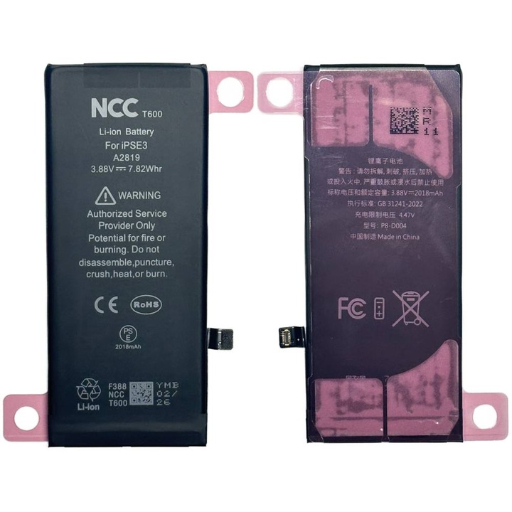 Baterie mobilă NCC, 2018 mAh, Lithium-Ion, pentru iPhone SE 2022