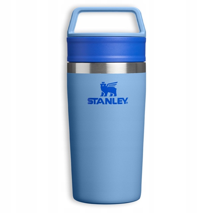 Cana termica Stanley Cafe To Go 0,35 L, inox, doua capace, 7,8x7,8x22,5cm
