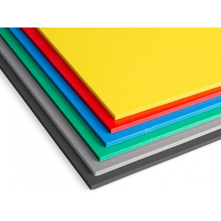 Placă decorativă MoftX, PVC expandat, galben, 5mm, 1530x3050mm