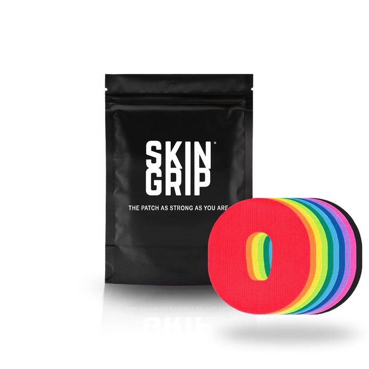 Plasturi pentru senzori Dexcom G6, SkinGrip, rezistenti la apa, hipoalergenici, multicolor