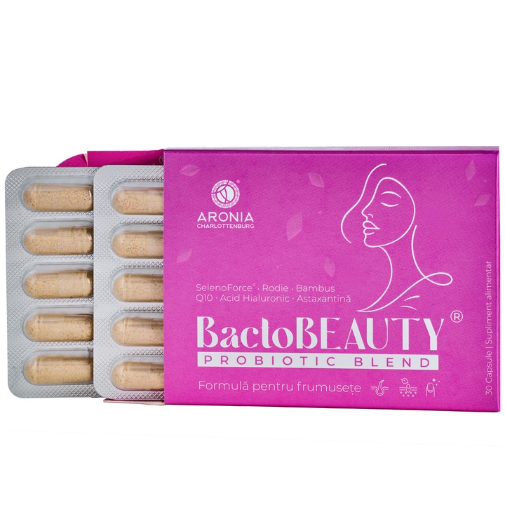 BactoBEAUTY® — formula premium pentru frumusete din interior, cu probiotice, prebiotice, vitamine, plante si antioxidanti