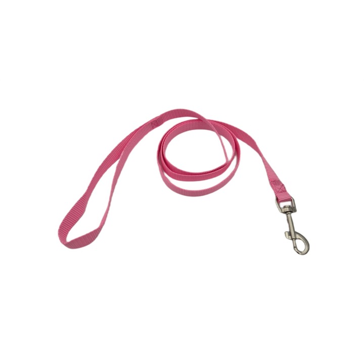 Lesa textila pentru caini de talie mica, Petro, Roz, 1.5x120cm, Usoara si confortabila