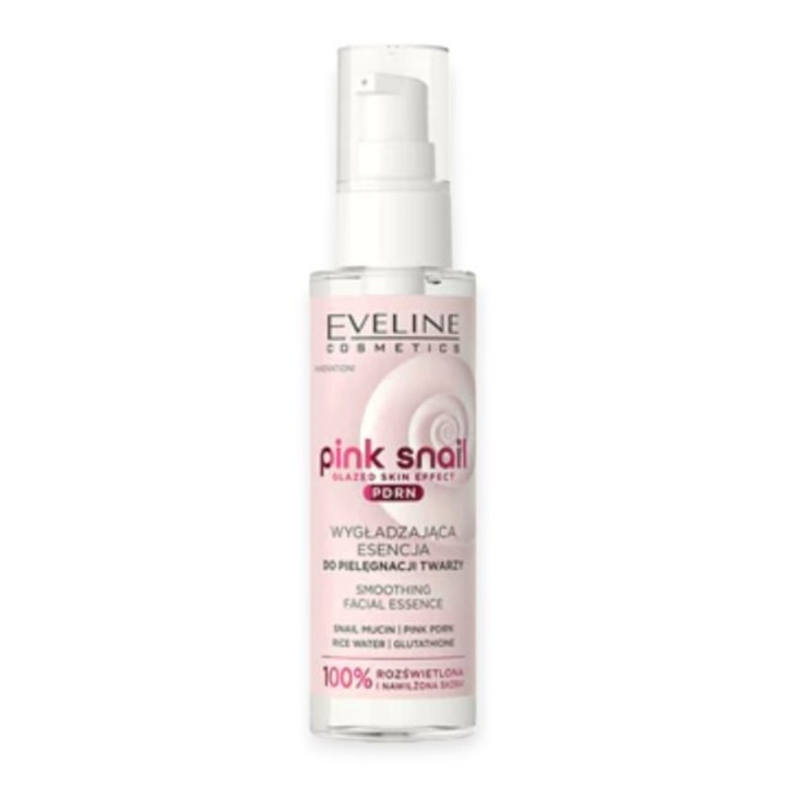 Серум за лице Eveline Cosmetics Pink Snail, 100 мл, хидратиращ, против бръчки