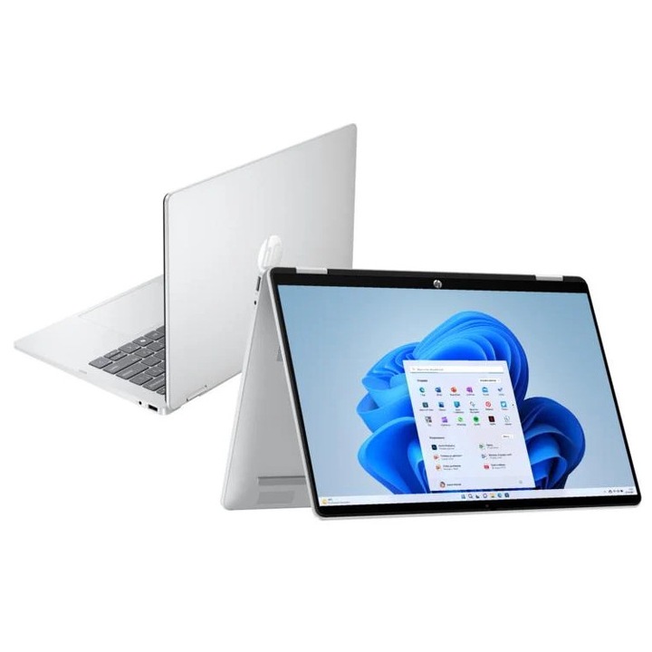 Laptop 2in1 HP, OmniBook 5 Flip 14, 2K, 16 GB RAM, 512 GB SSD, Windows 11 Home Argintiu