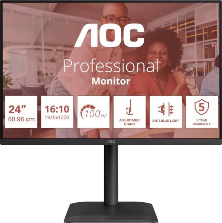 Monitor AOC X24E4U 100Hz Full HD IPS 24inch Negru