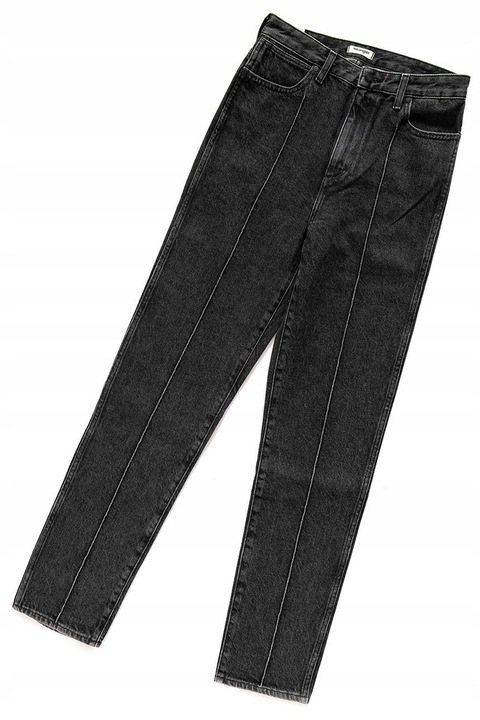 Blugi dama, Wrangler, Retro Slim, talie medie, bumbac, negru, W28-L32 US