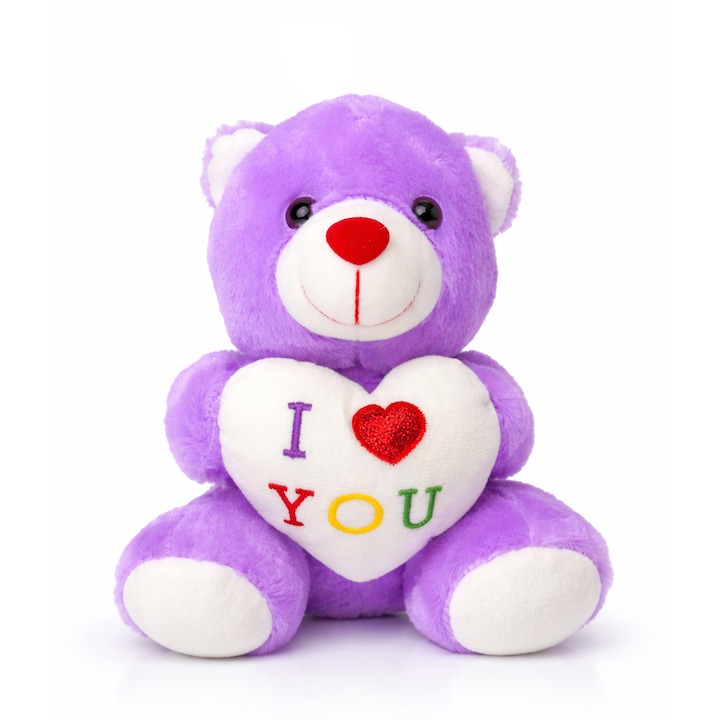 Ursulet Plus cu Inimioara I Love You – Jucarie de Plus, Cadou Romantic, 20cm