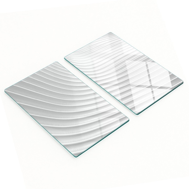 Tocatoare de bucatarie Tulup, set 2 bucati, sticla calita, 30x52cm, antiderapante, rezistente la temperaturi ridicate