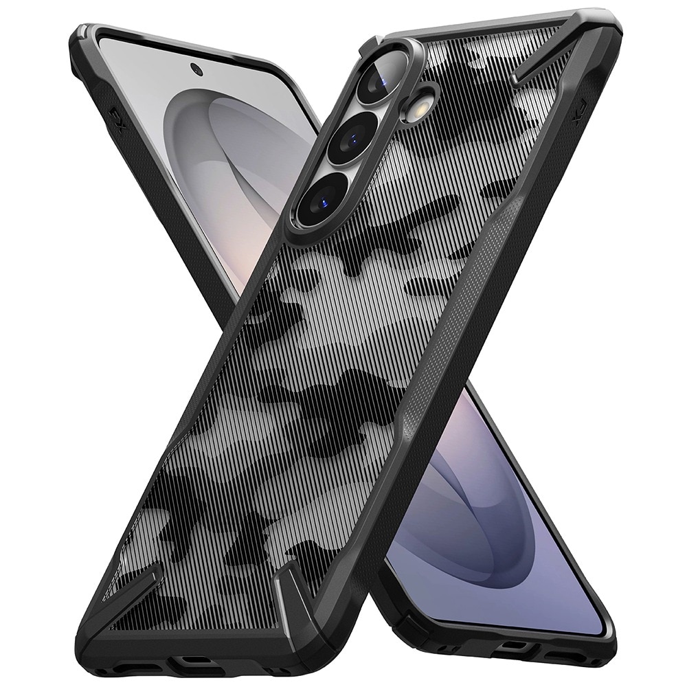 Husa pentru Samsung Galaxy S26 Plus Ringke Fusion X, Protectie sporita, Calitate Premium, Antisoc, Negru/Camuflaj