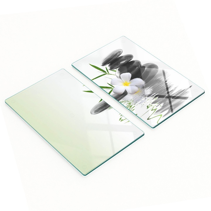 Set 2 Tocatoare de bucatarie Tulup, Sticla, 2x30x52 cm, Antiderapante, Rezistente la Temperatura