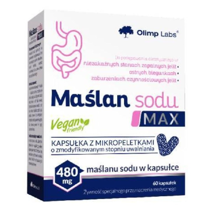 Supliment alimentar Olimp Butirat de sodiu MAX - 60 capsule