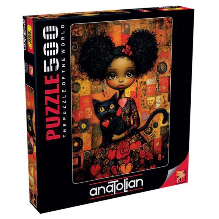 Puzzle, Anatolian, Fekete Macska, 500 darab