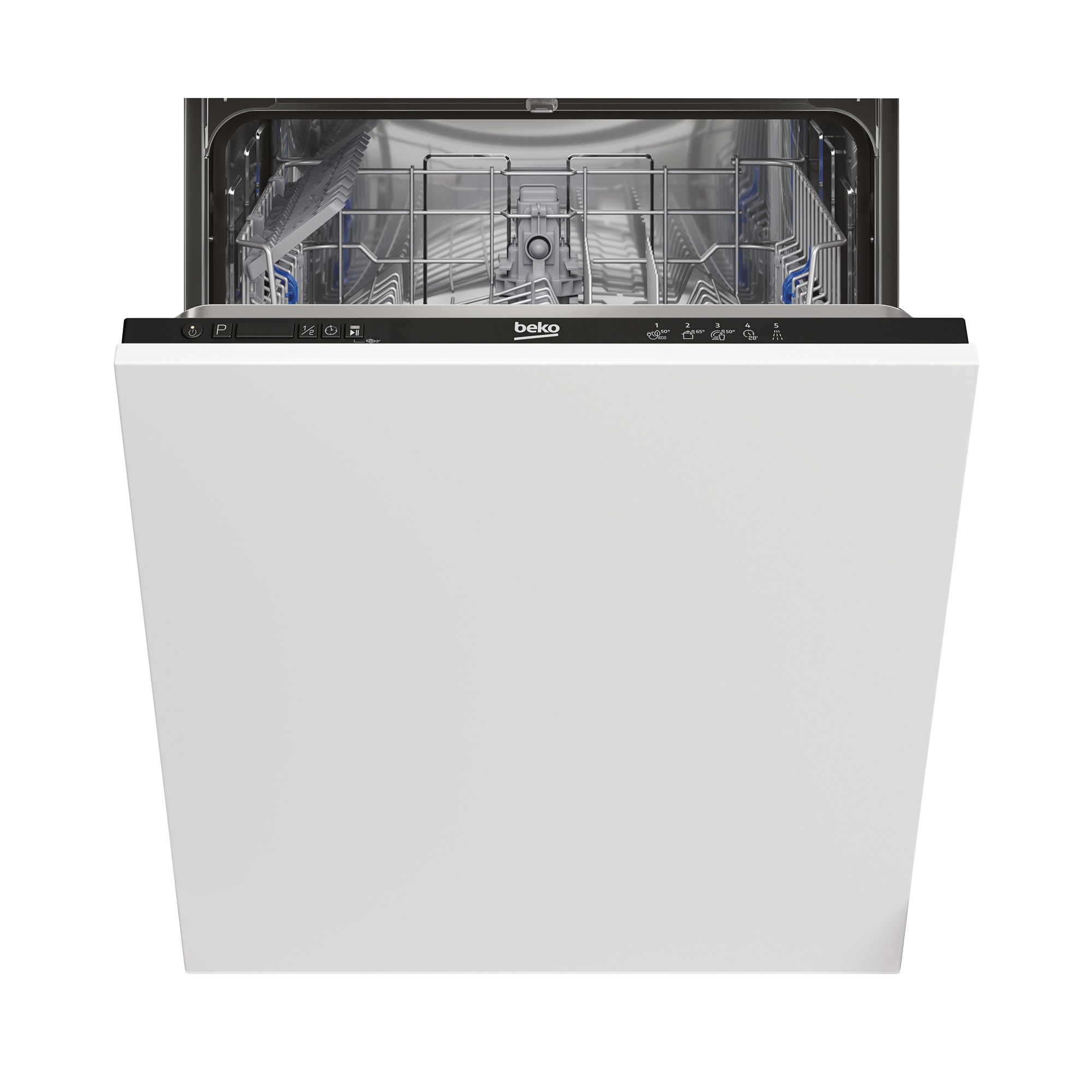 Masina de spalat vase incorporabila BEKO BRI63491, 14 seturi, 5 programe, 60 cm, Clasa D, alb