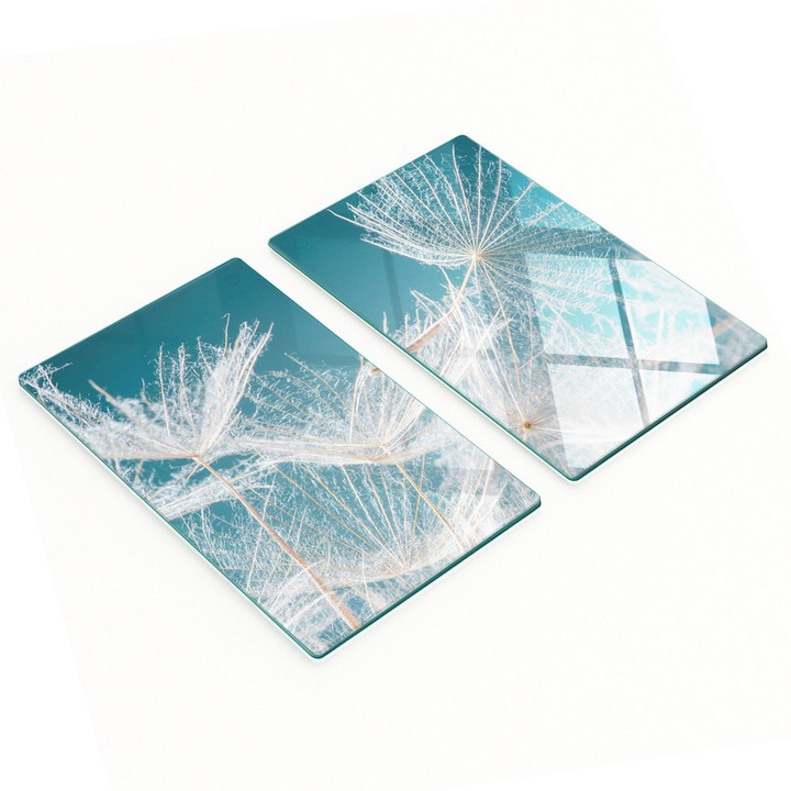 Set 2 Tocatoare de bucatarie, sticla, Tulup, 30x52cm, antiderapante, rezistente la temperaturi ridicate