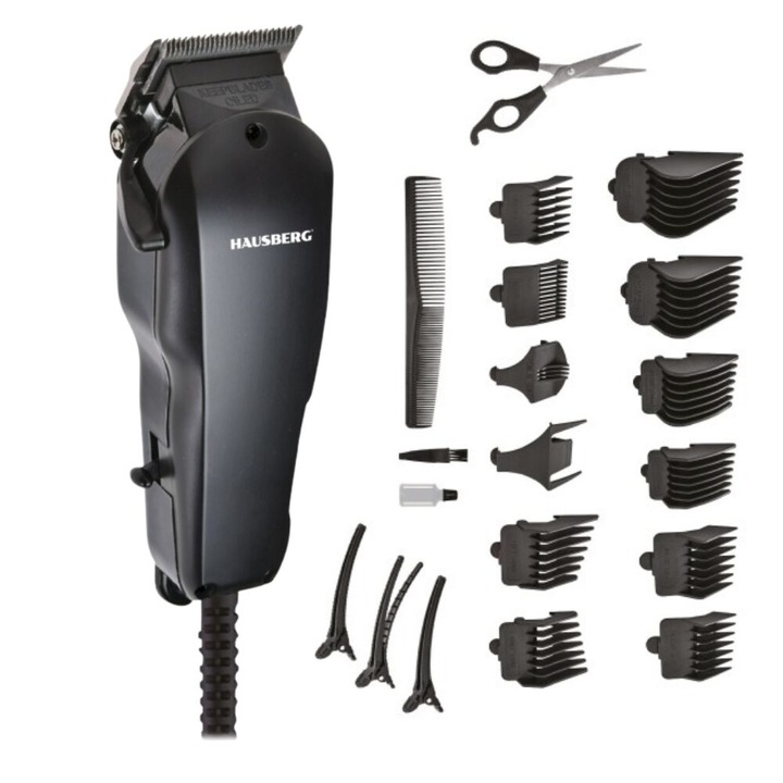 Masina electrica de tuns profesionala Hausberg HB-54NG 10W 4 piepteni Inox