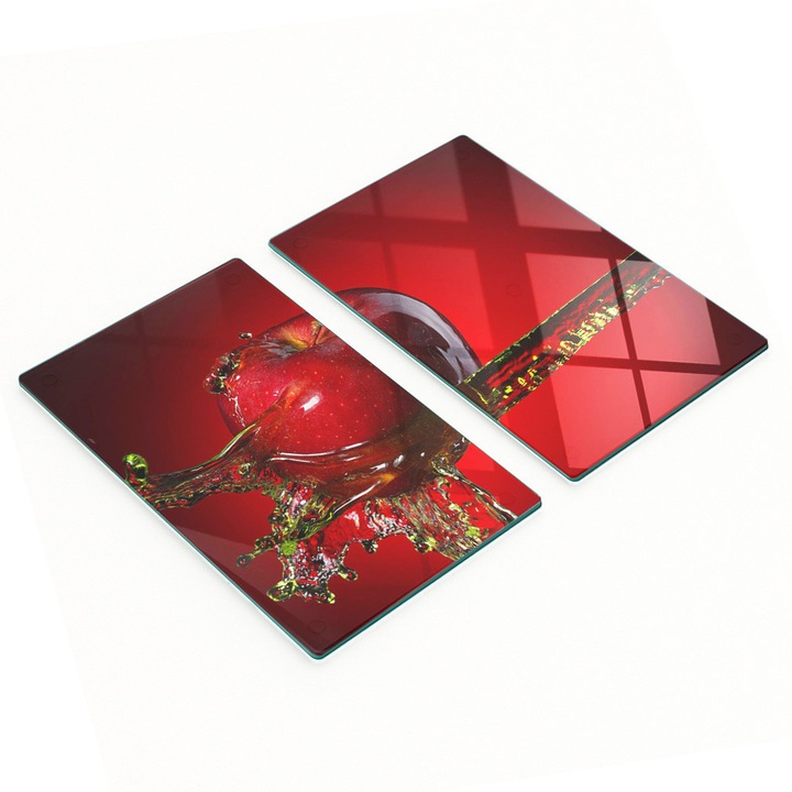 Set 2 Tocatoare de bucatarie Tulup, set 2 bucati, sticla, 30x52cm, antiderapante, rezistente la temperaturi ridicate