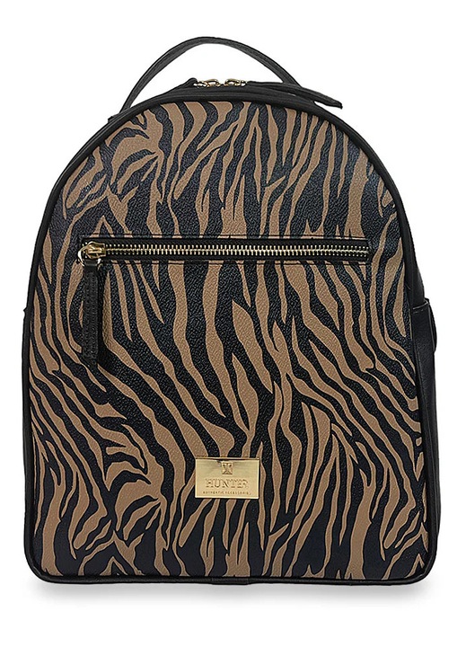 Rucsac fashion dama Hunter, Jungle Zebra Kaphe, multicolor, 3 compartimente