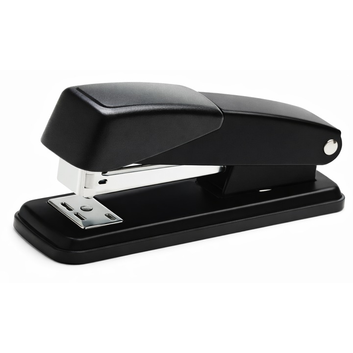 Tűzőgép Norma, 20 lapos, 50 mm, fekete, 24/6-26/6 kapoccsal kompatibilis, iskolai és irodai tűzőgép