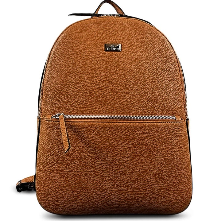 Rucsac fashion dama Hunter, 2 compartimente, culoare maro