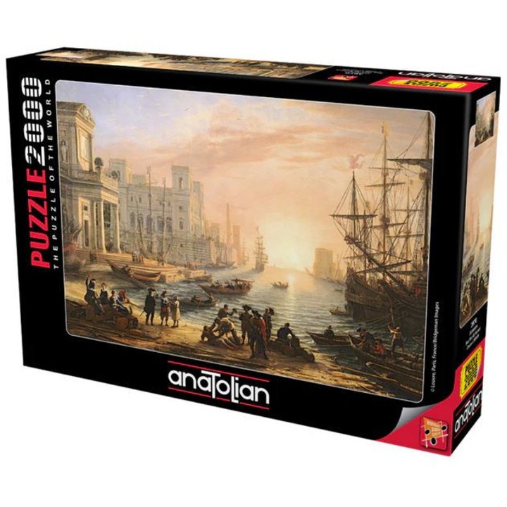 Puzzle, Anatolian, Naplemente a kikötő felett, 2000 darab