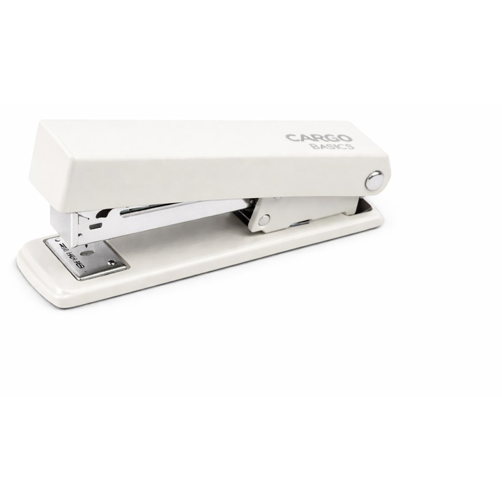 Tűzőgép DL, 12 lap, fehér, N24/6 kapoccsal kompatibilis, tűzőgép iskolába és irodába