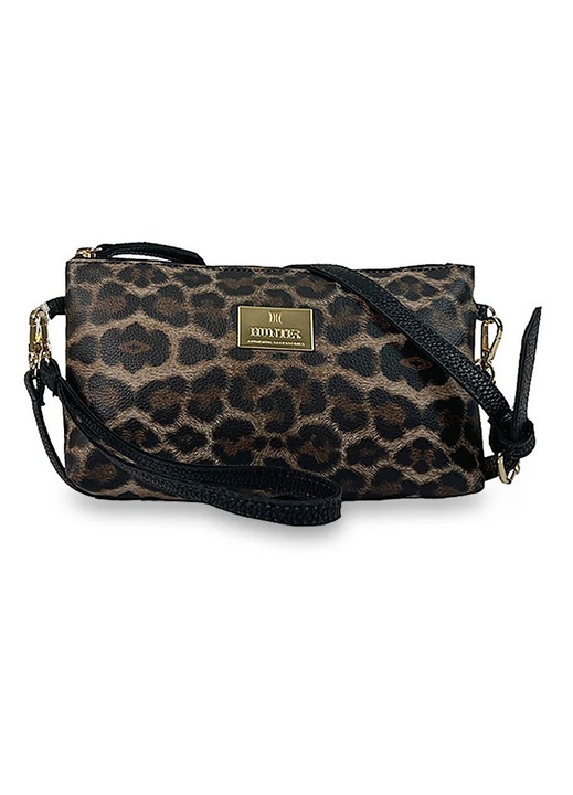 Geanta de dama, Hunter Accessories, mini Jungle Pantheras, multicolor, 1 exoterica cu fermoar