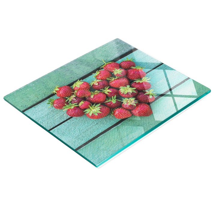 Tava de servire Tulup, sticla, 60x52cm, antiderapanta, rezistenta la temperaturi ridicate