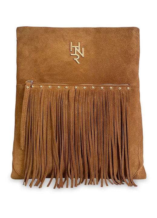 Rucsac dama, Hunter, detalii metalice, maro