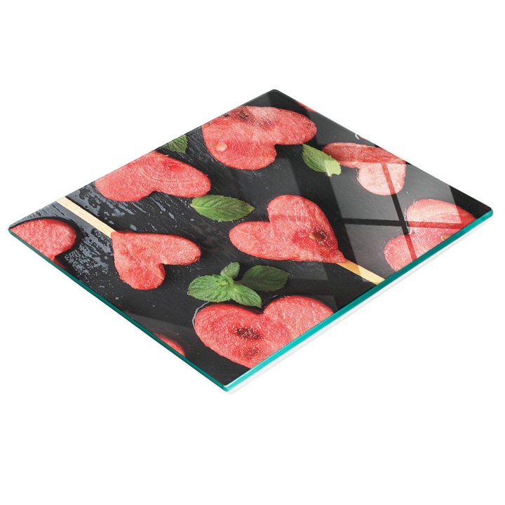 Tulup dekoratív üveglap, bokorgrafikus nyílás, 60x52cm, csúszásmentes, magas hőmérsékletnek ellenálló