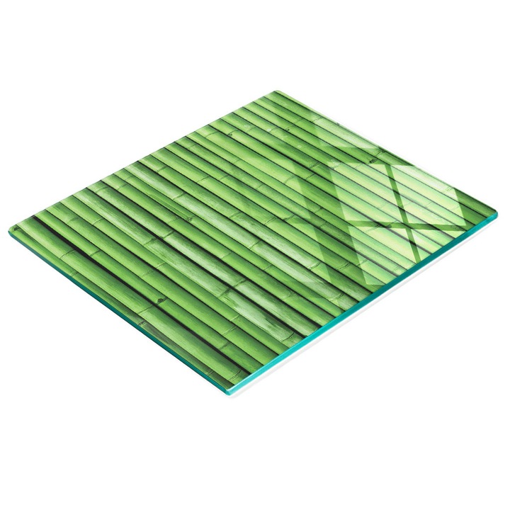 Tocator multifunctional de bucatarie Tulup, sticla, antiderapant, rezistenta la temperaturi ridicate