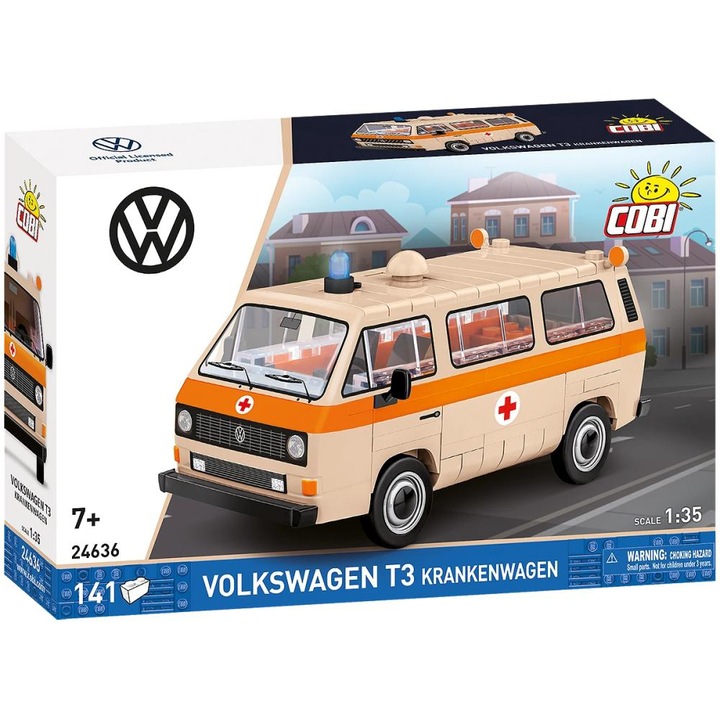 Set de Construit Volkswagen T3 Krankenwagen, 141 piese