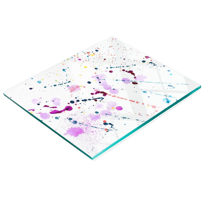 Tocator multifunctional de bucatarie Tulup, sticla, antiderapant, rezistenta la temperaturi ridicate