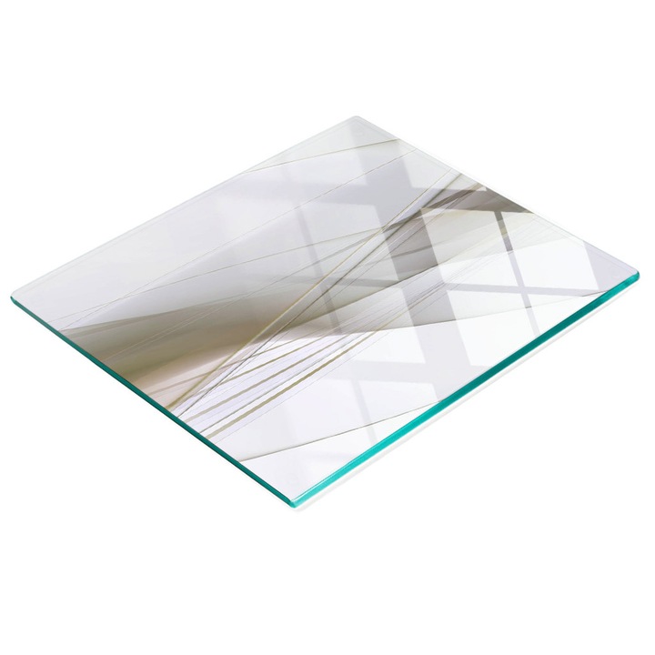 Tocator multifunctional de bucatarie Tulup, sticla, antiderapant, rezistenta la temperaturi ridicate