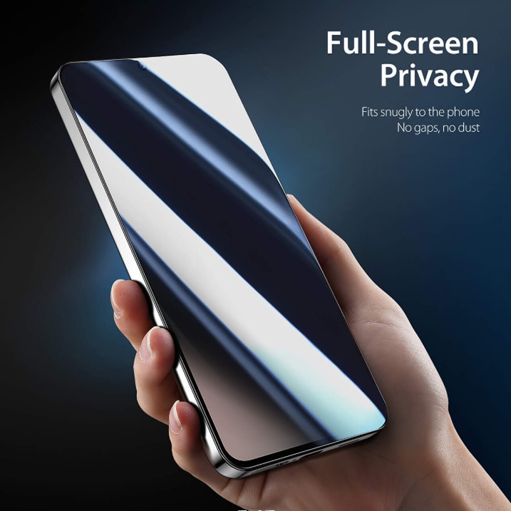 Folie sticla Privacy compatibila cu Samsung Galaxy S26 Plus, Full Glue, Sticla Securizata, Anti-Spy, Claritate HD, Aplicare Usoara, Negru