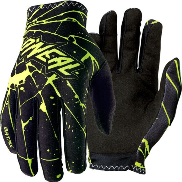 Mănuși motocross O'NEAL Matrix Enigma verde-negru