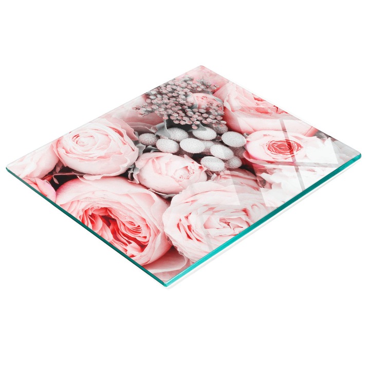 Dekoratív tábla, Tulup, üveg konyhai vágódeszka, 60x52cm, csúszásgátló, magas hőmérsékletnek ellenálló