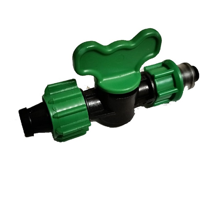 Set robinet si garnitura silicon, 16mmx14mm, 14mm, negru/verde