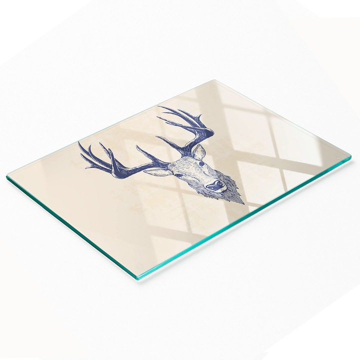 Dekoratív üveg tábla, Tulup, 80x52cm, csúszásgátló, magas hőmérsékletnek ellenálló