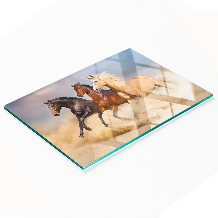 Tulup dísztábla, dekoratív nyitás, 80x52cm, csúszásmentes, magas hőmérsékletnek ellenálló