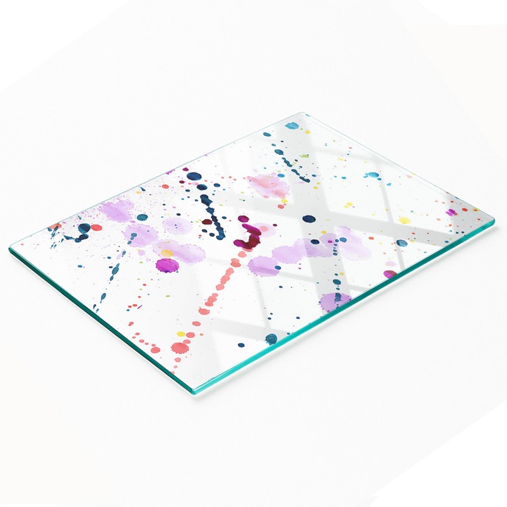 Dekoratív tábla, Tulup, konyhai üvegtábla, 80x52cm, csúszásmentes, magas hőmérsékletnek ellenálló