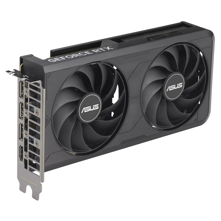 Placa video ASUS GeForce RTX 5060 Ti EVO OC, 16 GB GDDR7, 128 bit, activa, neagra, 225x42x120mm