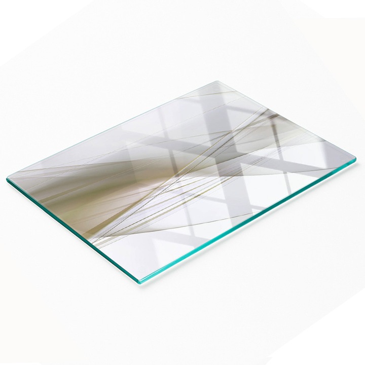 Tulup dísztábla, absztrakt nyílás, 80x52cm, biztonsági üveg, csúszásmentes